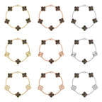 [Loco ]New CLOVER 5 MOTIF GRAY MOP BRACELET COLLECTION