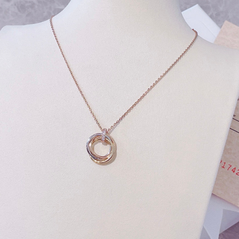 Loco TRINITY NECKLACE GOLD  DIAMONDS