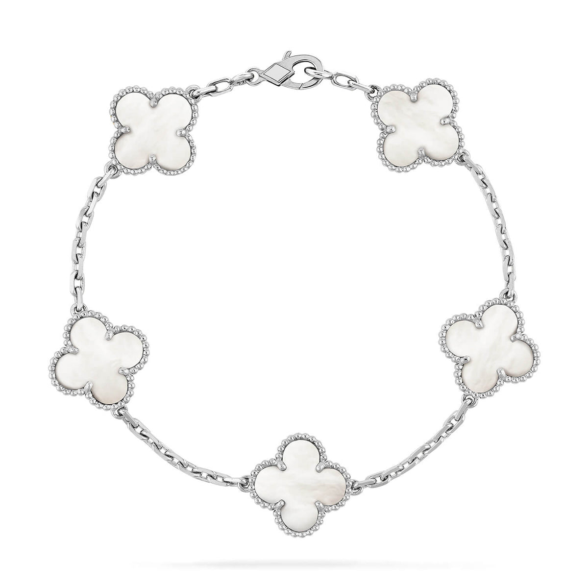 [Loco ]New CLOVER WHITE PEARL MOP 5 MOTIF BRACELET COLLECTION