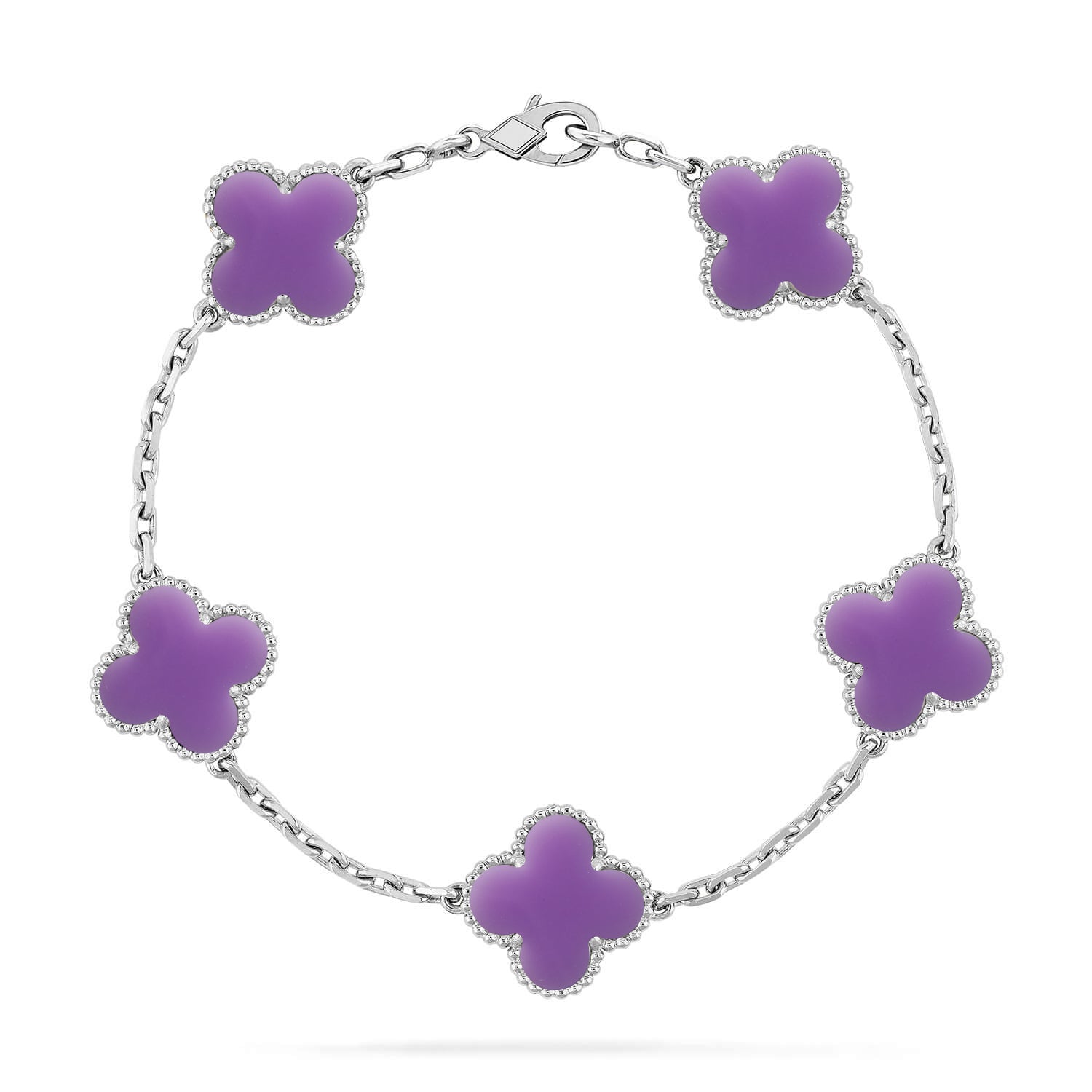 [Loco ]New CLOVER 5 MOTIF LIGHT PURPLE BRACELET COLLECTION