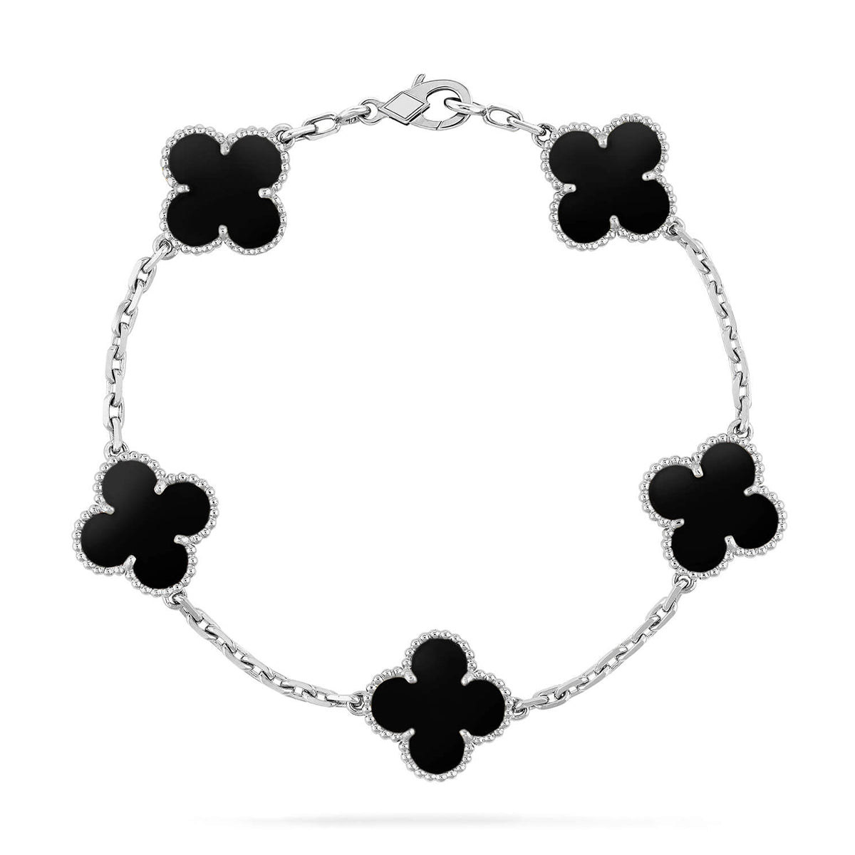 [Loco ]New CLOVER 5 MOTIF ONYXS BRACELET COLLECTION