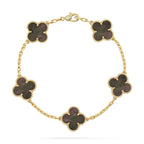 [Loco ]New CLOVER 5 MOTIF GRAY MOP BRACELET COLLECTION