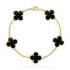 [Loco ]New CLOVER 5 MOTIF ONYXS BRACELET COLLECTION
