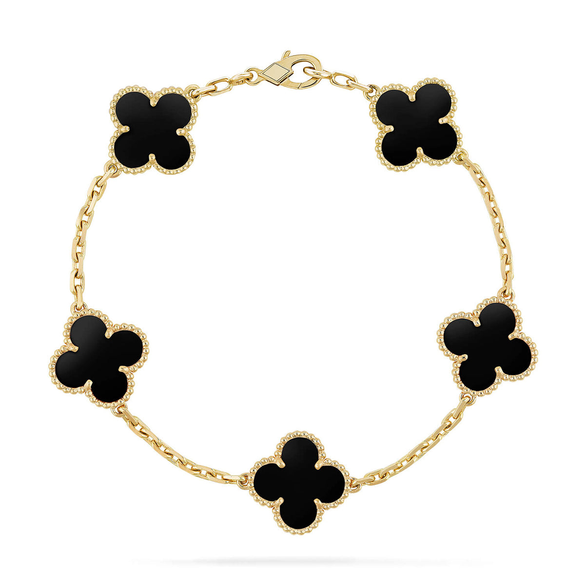 [Loco ]New CLOVER 5 MOTIF ONYXS BRACELET COLLECTION