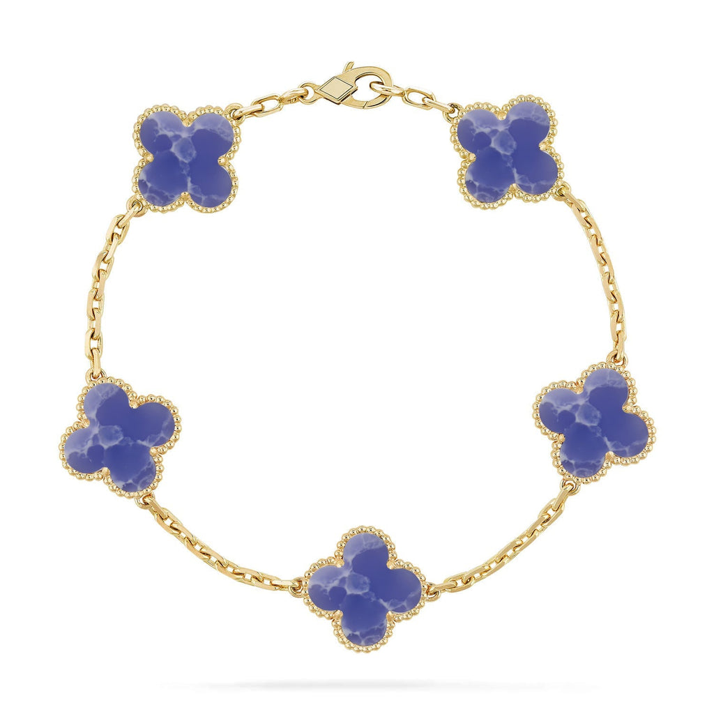 [Loco ]New CLOVER 5 MOTIF BLUE VEINS BRACELET COLLECTION