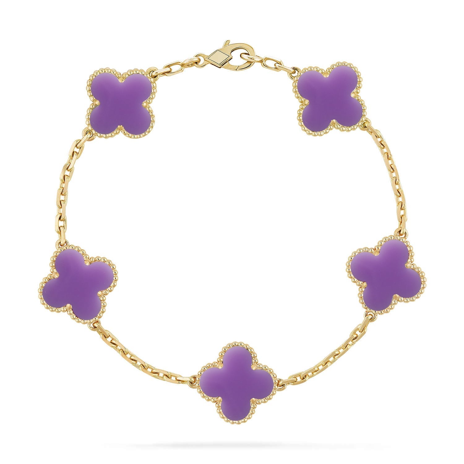 [Loco ]New CLOVER 5 MOTIF LIGHT PURPLE BRACELET COLLECTION