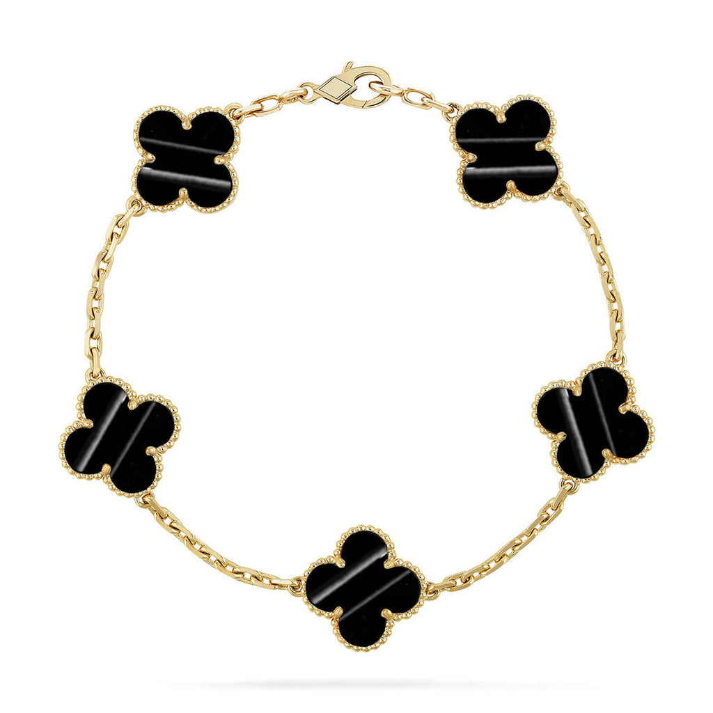 [Loco ]New  CLOVER 5 MOTIF PULSAR STONE BRACELET COLLECTION