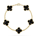 [Loco ]New  CLOVER 5 MOTIF PULSAR STONE BRACELET COLLECTION