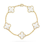 [Loco ]New CLOVER WHITE PEARL MOP 5 MOTIF BRACELET COLLECTION