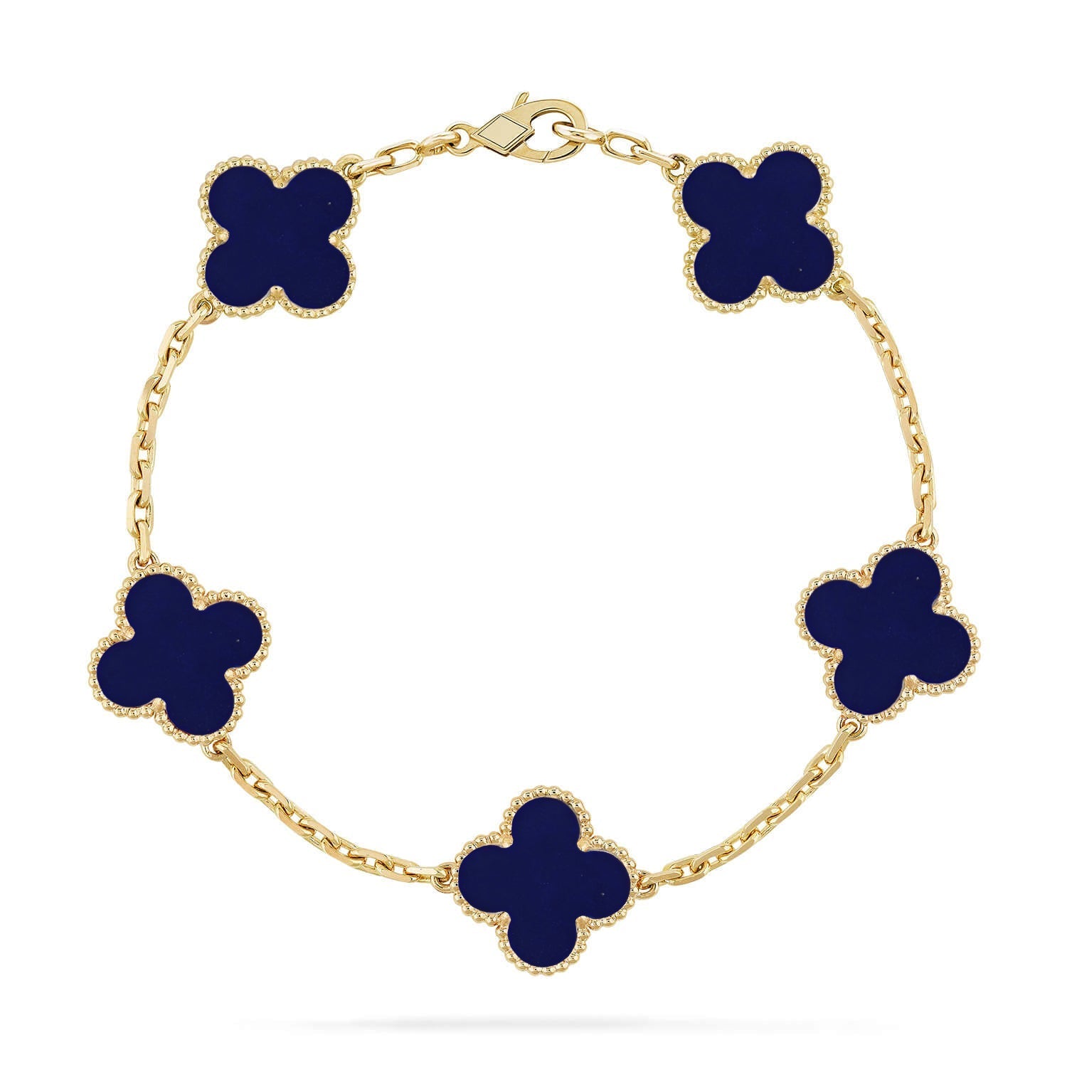 [Loco ]New CLOVER 5 MOTIF LAPIS LAZULI BRACELET COLLECTION