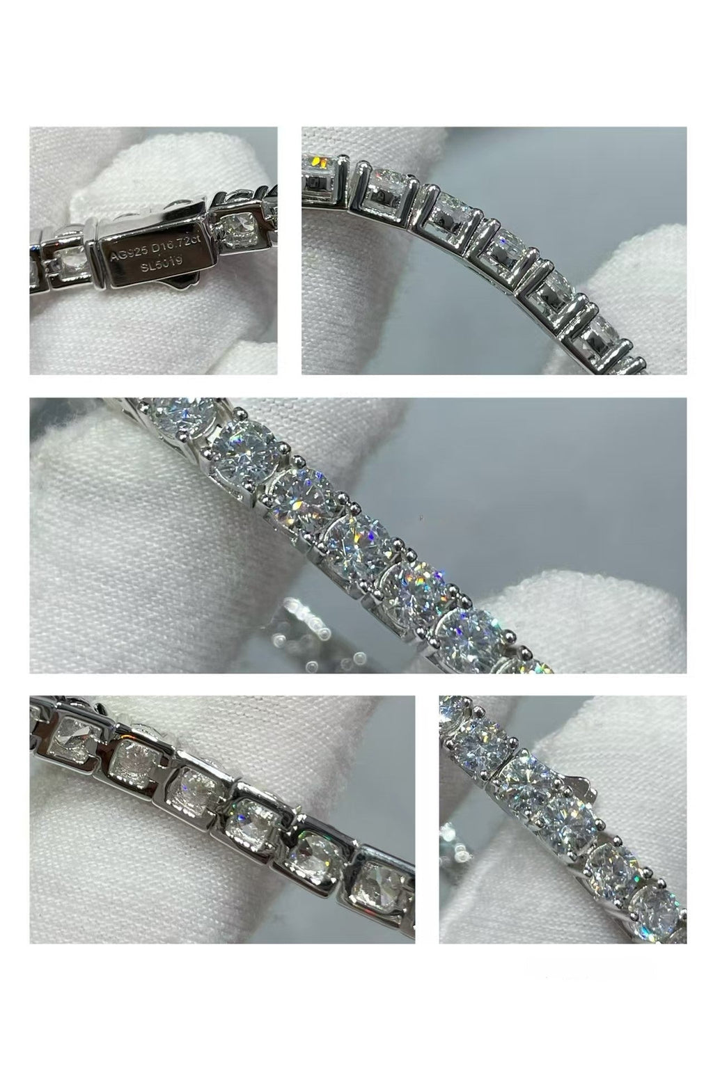 [Loco ]TENNIS BRACELET WITH FULL DIAMOND SETTING