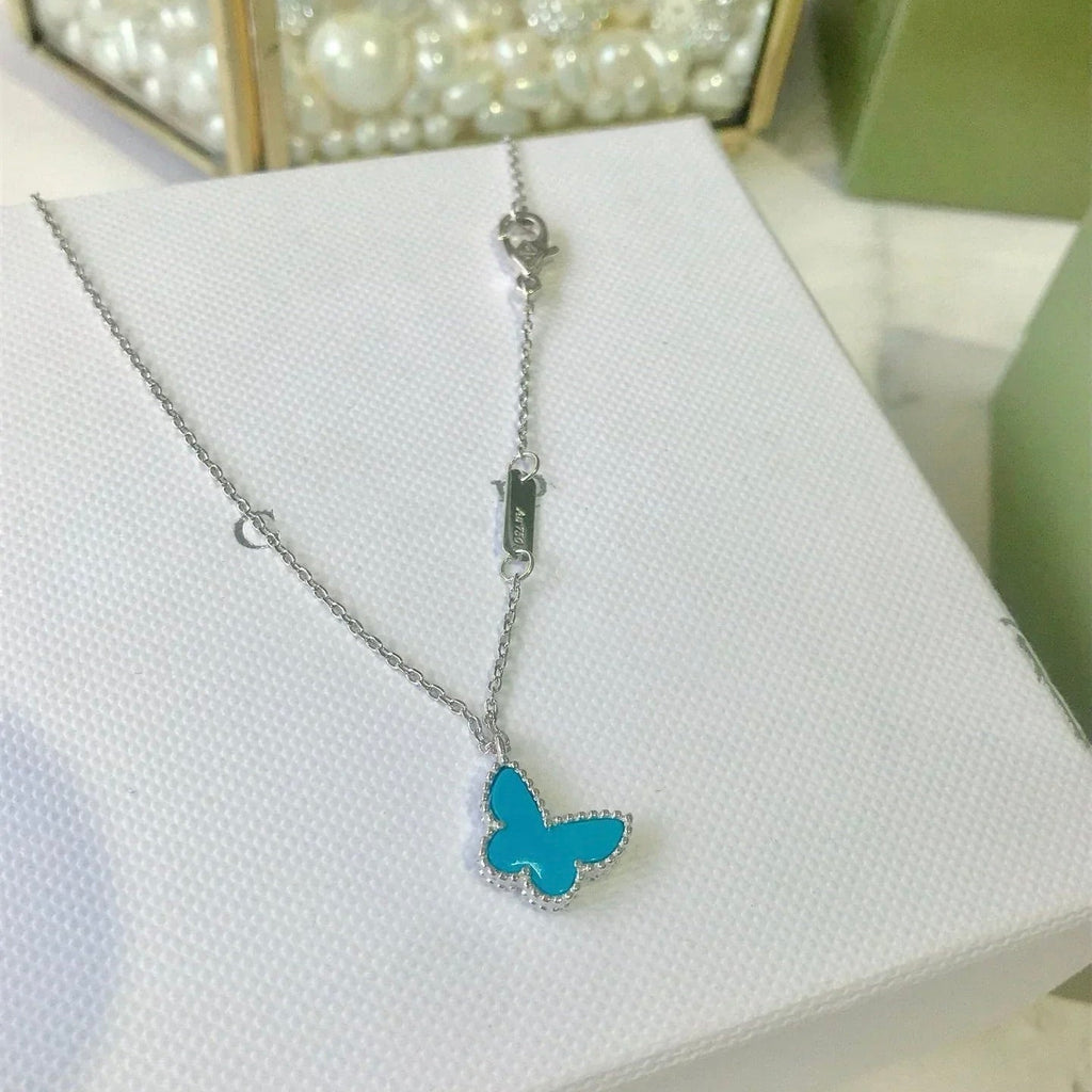 Loco BUTTERFLY TURQUOISE BUTTERFLY BRACELET SILVER