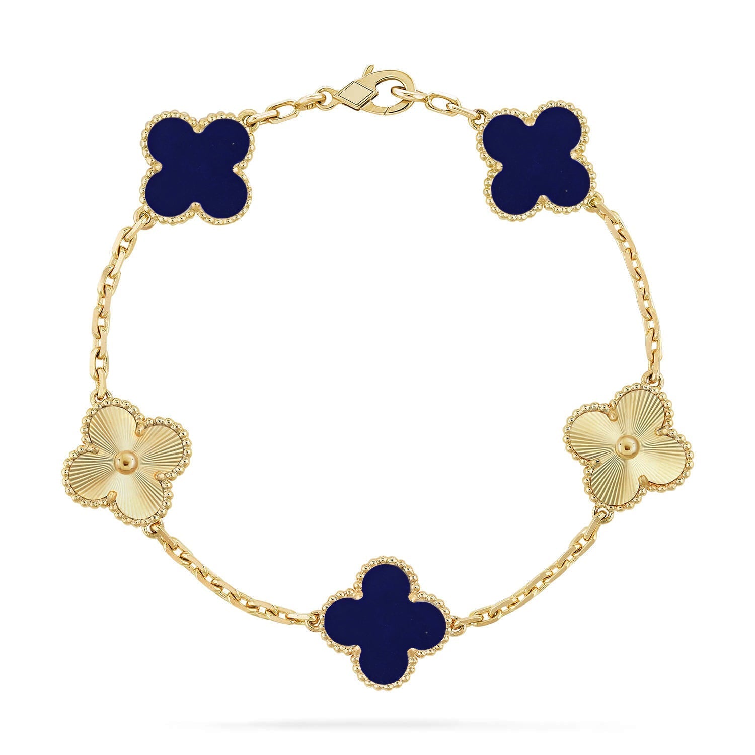 [Loco ]New CLOVER 5 MOTIF LAPIS LAZULI BRACELET COLLECTION