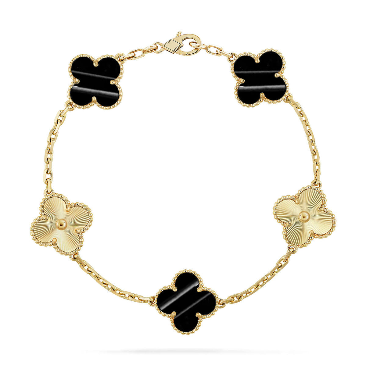 [Loco ]New  CLOVER 5 MOTIF PULSAR STONE BRACELET COLLECTION