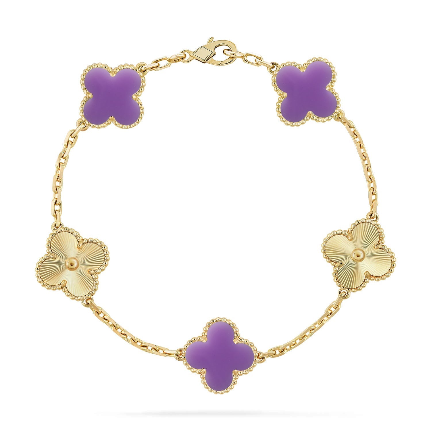 [Loco ]New CLOVER 5 MOTIF LIGHT PURPLE BRACELET COLLECTION