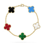 [Loco ]New CLOVER 5 MOTIFS MULTICOLOR BRACELET