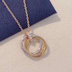 Loco TRINITY NECKLACE GOLD  DIAMONDS