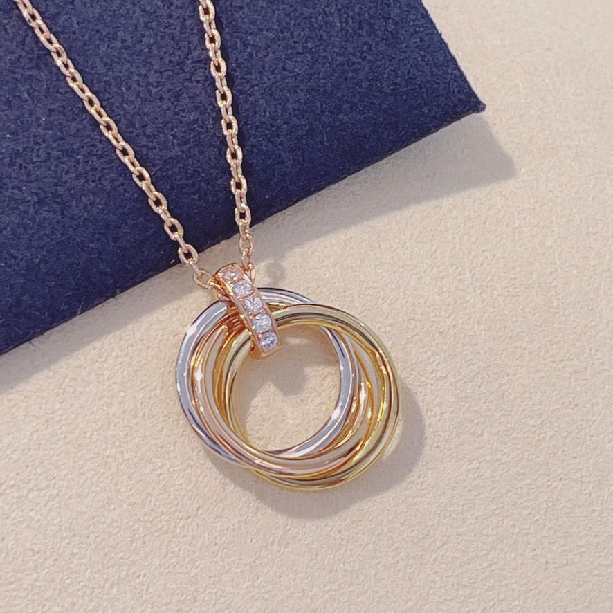 Loco TRINITY NECKLACE GOLD  DIAMONDS
