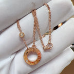 Loco LOVE NECKLACE 16MM 2 DIAMONDS