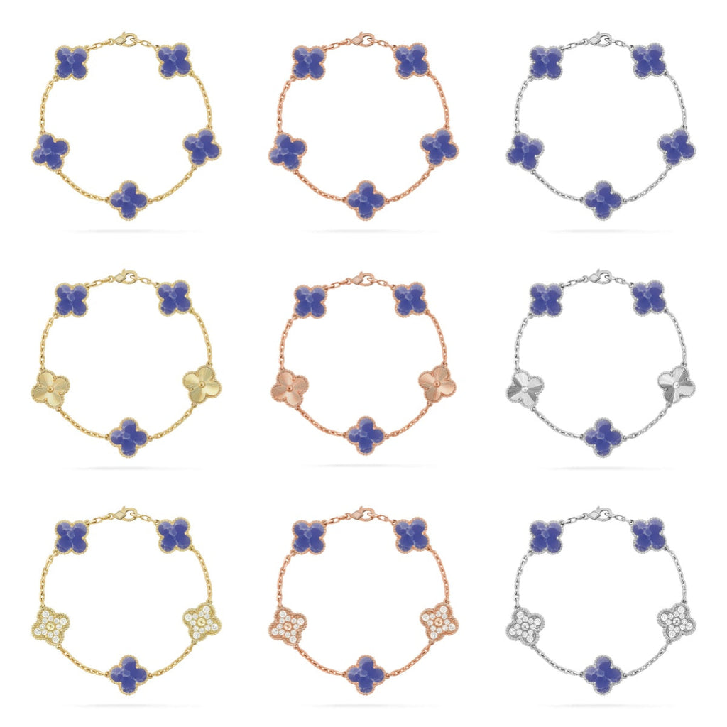 [Loco ]New CLOVER 5 MOTIF BLUE VEINS BRACELET COLLECTION