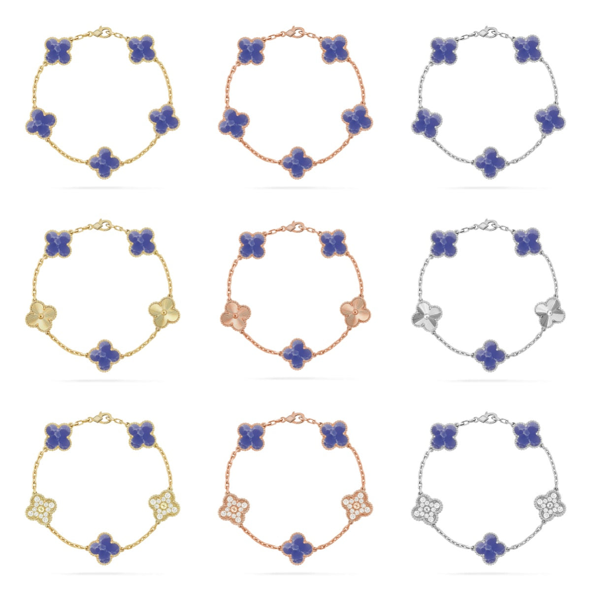 [Loco ]New CLOVER 5 MOTIF BLUE VEINS BRACELET COLLECTION