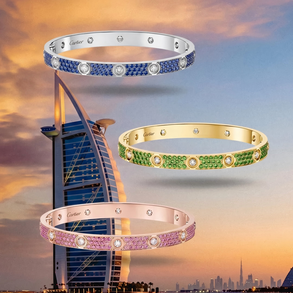 [Loco ] 2026 PAVE GEMSTONE LOVE BRACELET 6.1MM 10 DIAMONDS