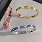 [Loco ] 2026 PAVE GEMSTONE LOVE BRACELET 6.1MM 10 DIAMONDS