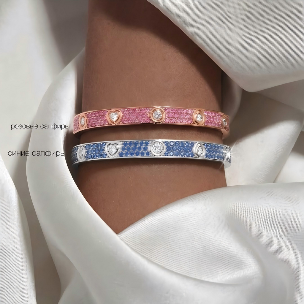[Loco ] 2026 PAVE GEMSTONE LOVE BRACELET 6.1MM 10 DIAMONDS
