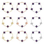 [Loco ]New CLOVER 5 MOTIF COLOR GEMSTONES BRACELET COLLECTION