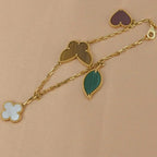 Loco LUCKY SPRING 5 MOTIF GOLD BRACELET