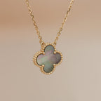 Loco CLOVER 15MM  GRAY MOTHER OF PEARL NECKLACE