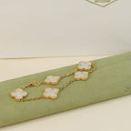 [Loco ]New CLOVER WHITE PEARL MOP 5 MOTIF BRACELET COLLECTION