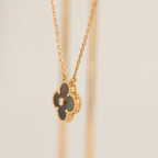 Loco CLOVER 15MM DIAMOND AND MOTHER-OF-GREY NECKLACE