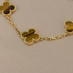 [Loco ]New  CLOVER 5 MOTIFS TIGER EYE BRACELET COLLECTION