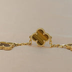 [Loco ]New  CLOVER 5 MOTIFS TIGER EYE BRACELET COLLECTION
