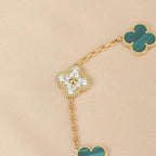 [Loco ]New  CLOVER 5 MOTIF MALACHITE BRACELET COLLECTION