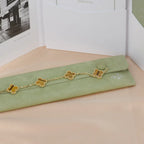 [Loco ]New  CLOVER 5 MOTIFS TIGER EYE BRACELET COLLECTION