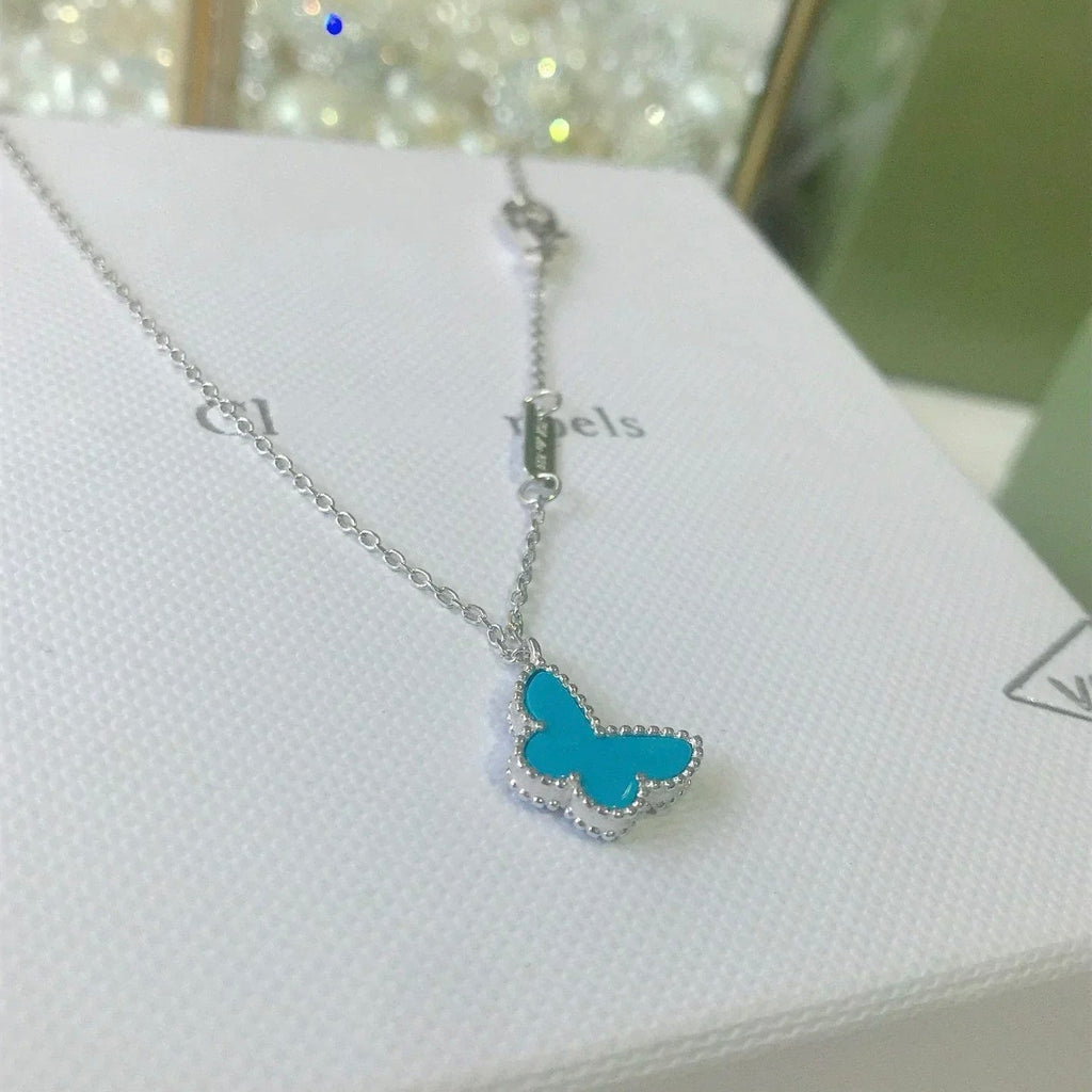 Loco BUTTERFLY TURQUOISE BUTTERFLY BRACELET SILVER