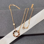 Loco LOVE NECKLACE 16MM 2 DIAMONDS