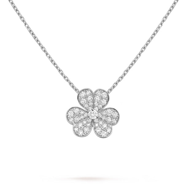 Loco CLOVER DIAMOND NECKLACE SILVER