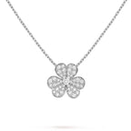 Loco CLOVER DIAMOND NECKLACE SILVER