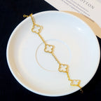 [Loco ]New CLOVER 5 MOTIF ROCK CRYSTAL BRACELET