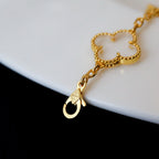 [Loco ]New CLOVER 5 MOTIF ROCK CRYSTAL BRACELET
