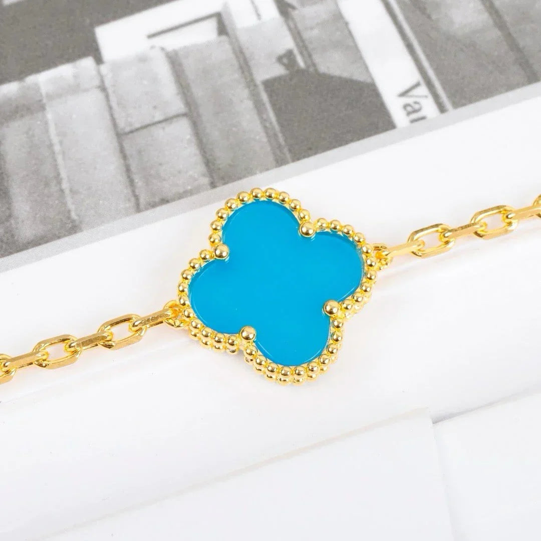 [Loco ]New  CLOVER 5 MOTIF TURQUOISE BRACELET COLLECTION