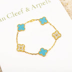 [Loco ]New  CLOVER 5 MOTIF TURQUOISE BRACELET COLLECTION