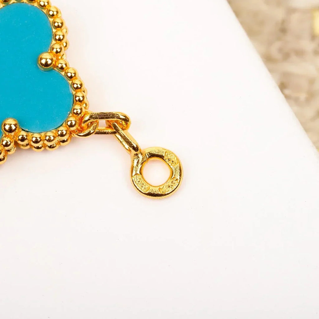 [Loco ]New  CLOVER 5 MOTIF TURQUOISE BRACELET COLLECTION