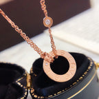 Loco LOVE NECKLACE 16MM 2 DIAMONDS