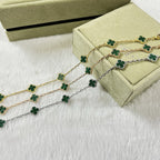 [Loco ]CLOVER 6 MOTIF MALACHITE BRACELET