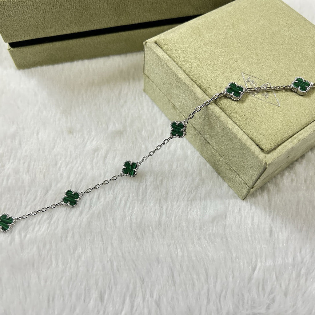 [Loco ]CLOVER 6 MOTIF MALACHITE BRACELET