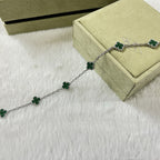 [Loco ]CLOVER 6 MOTIF MALACHITE BRACELET